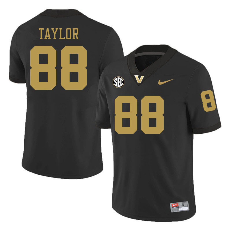 Brock Taylor Jersey,Vanderbilt Commodores #88 Brock Taylor Football Jersey,Uniforms-Black 2024